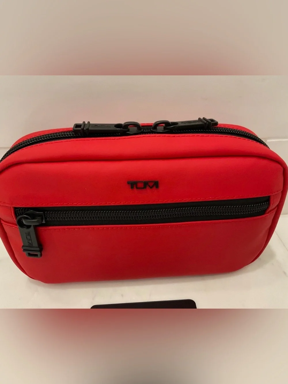 NEW Tumi + 8.0” x 4.5” Ballistic Nylon Zip Around Case - TUMI RED